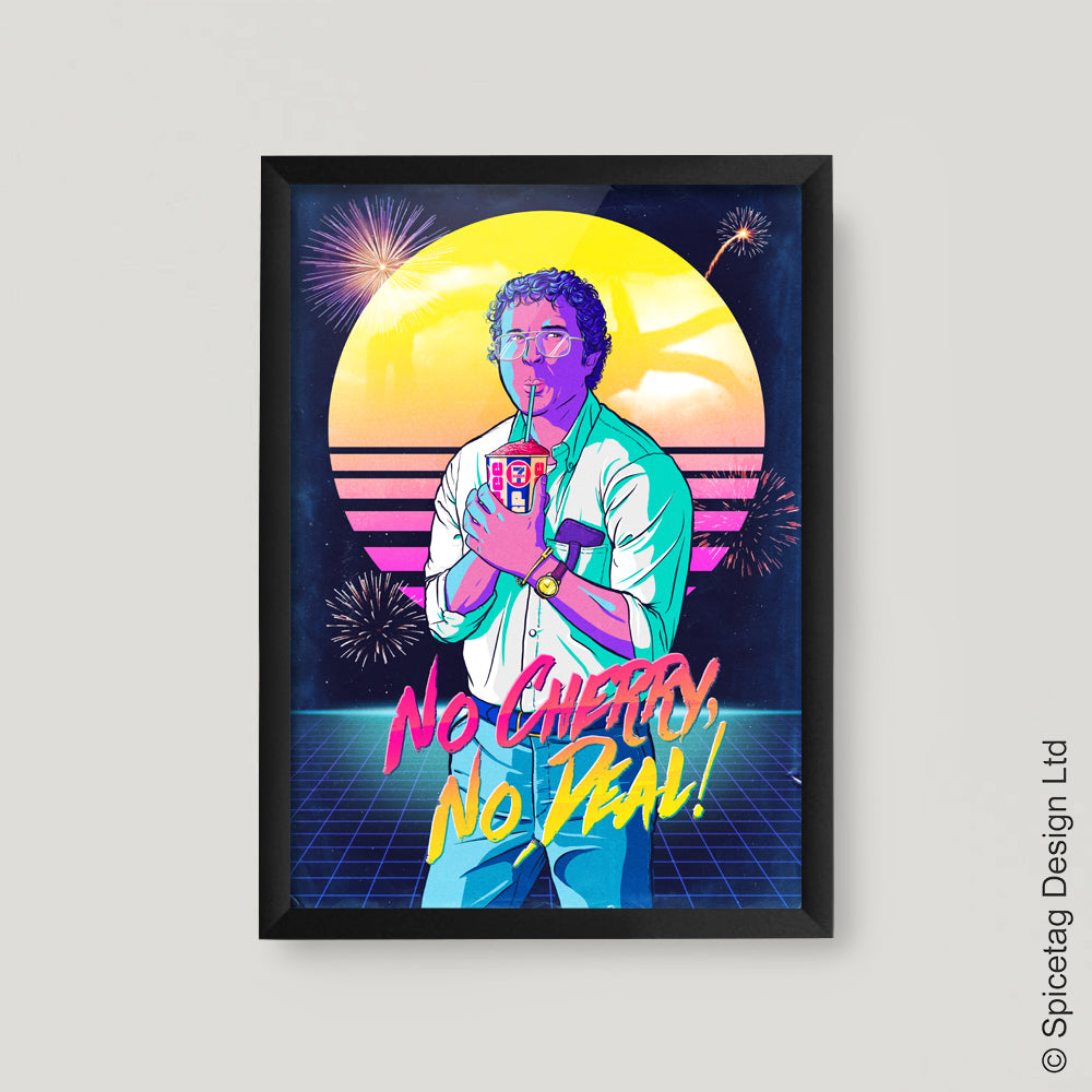 Alexei 80's Neon Art Print