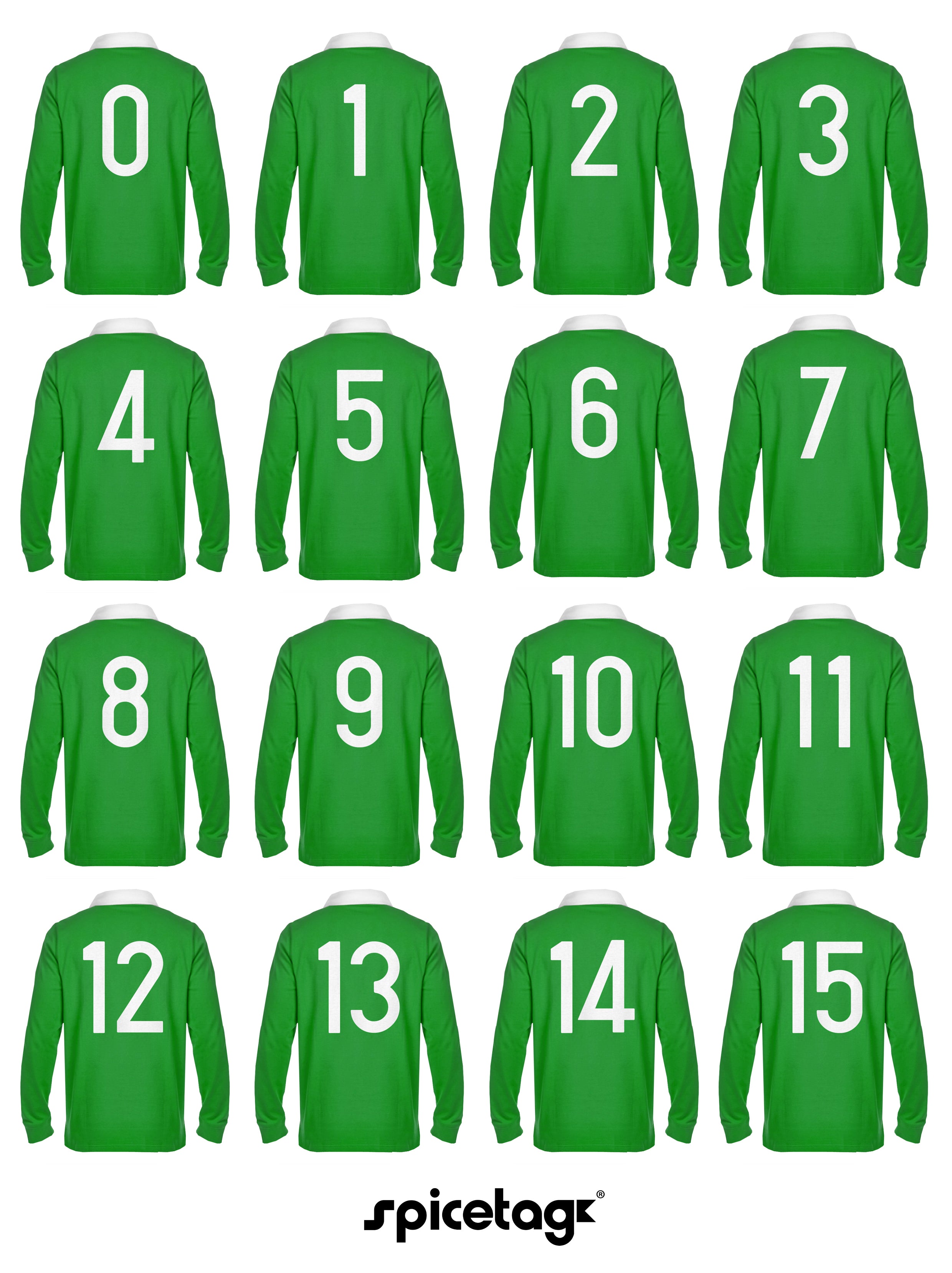 Ireland Irish Green 6 six nations rugby sweater sweatshirt top kit jumper jersey retro 70s 80s spicetag