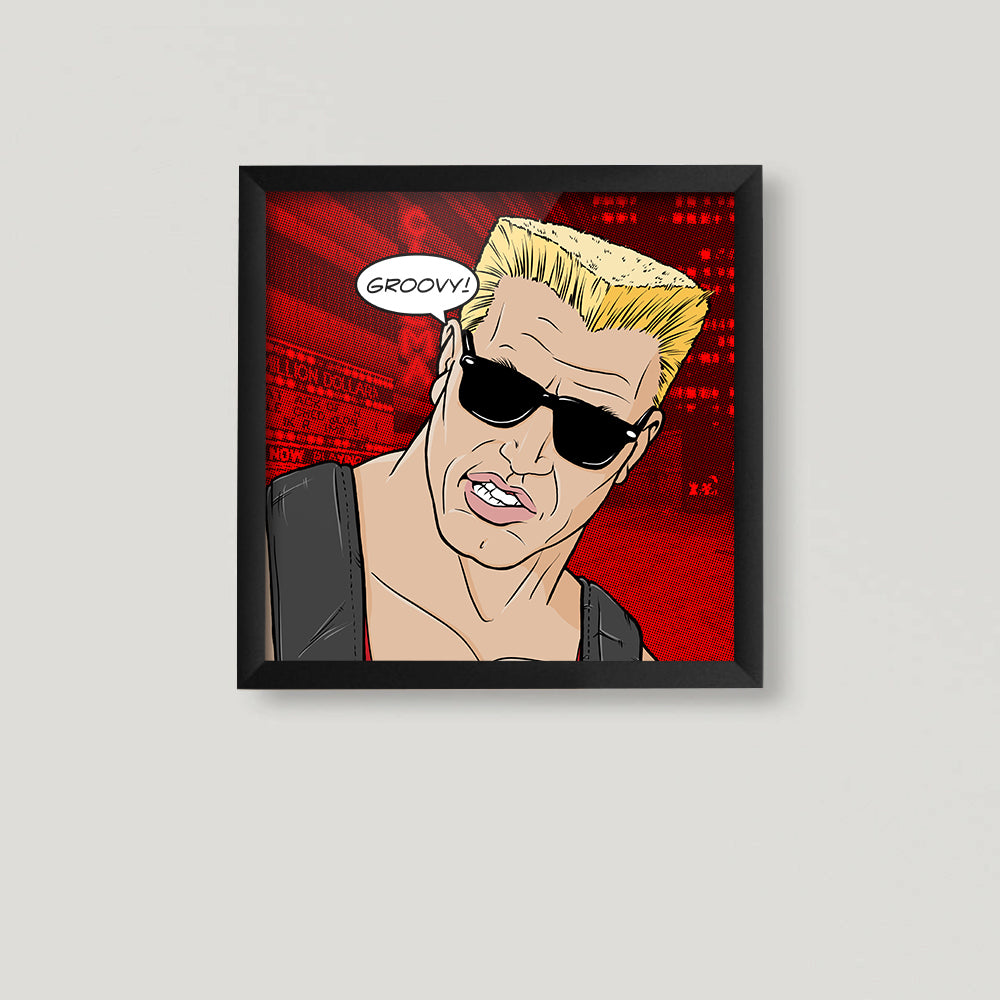 Duke Pop Art Square Print