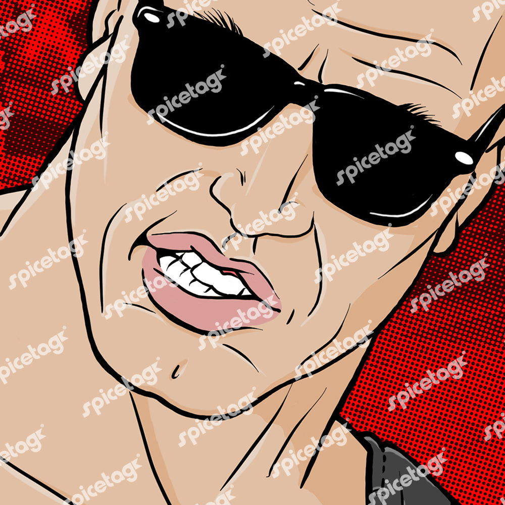 Duke Pop Art Square Print