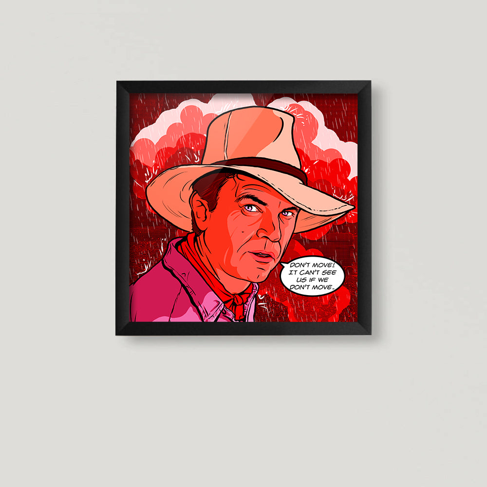 Don't Move Pop Art Square Print