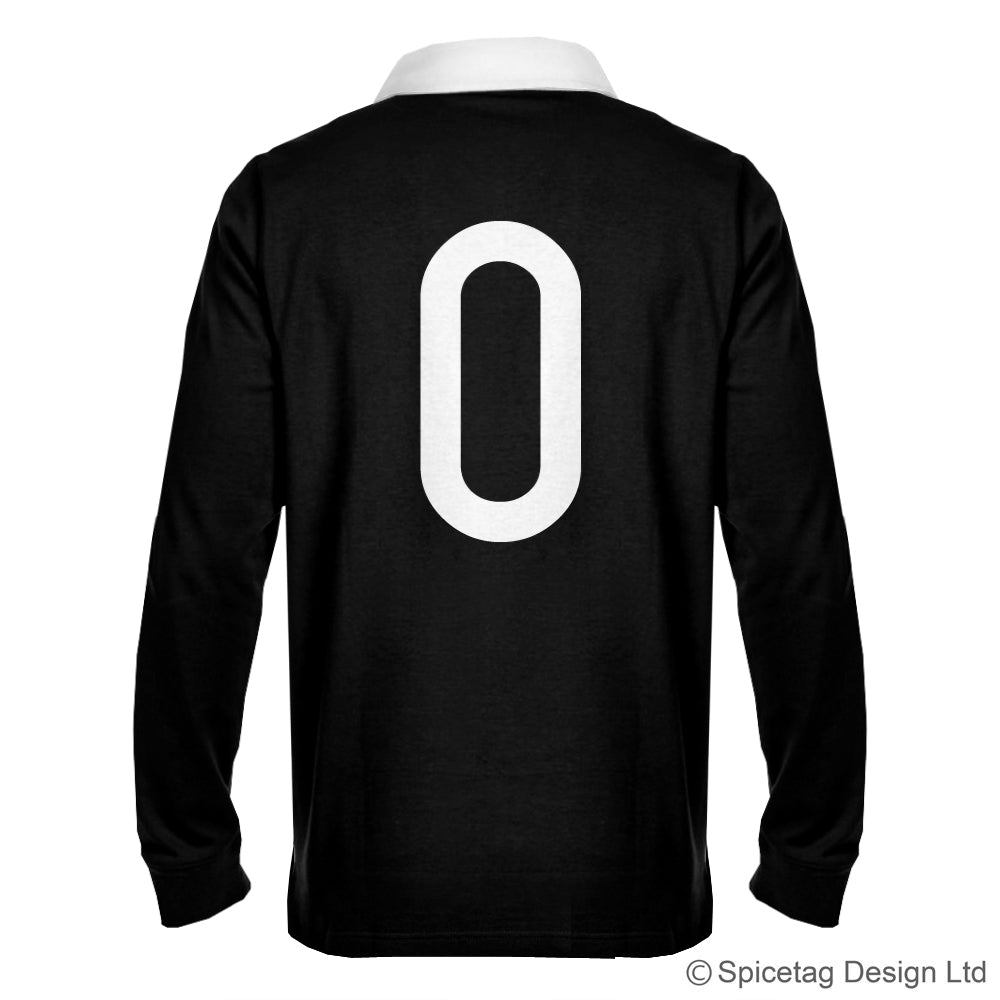 New Zealand Zealander all blacks black kiwi 6 six nations rugby sweater sweatshirt top kit jumper jersey retro 70s 80s badge spicetag
