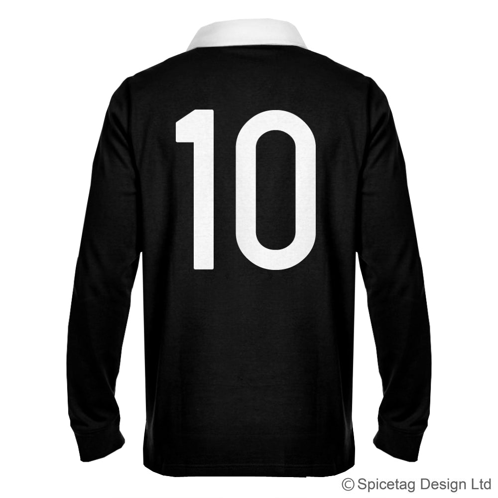 New Zealand Zealander all blacks black kiwi 6 six nations rugby sweater sweatshirt top kit jumper jersey retro 70s 80s badge spicetag
