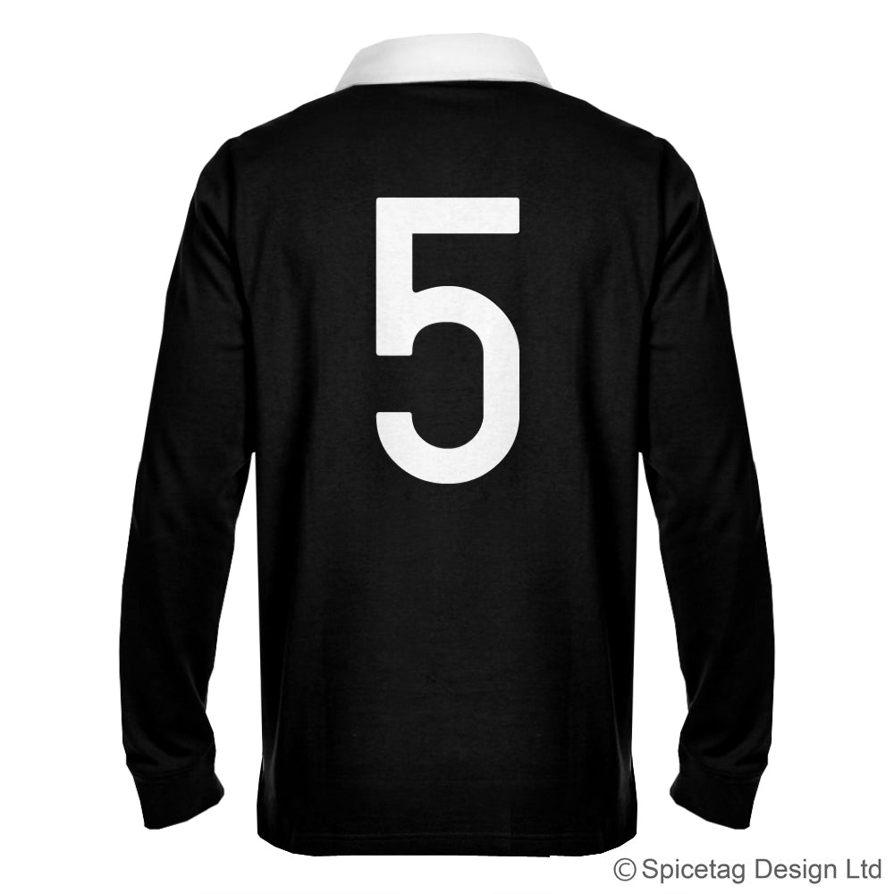 New Zealand Zealander all blacks black kiwi 6 six nations rugby sweater sweatshirt top kit jumper jersey retro 70s 80s badge spicetag