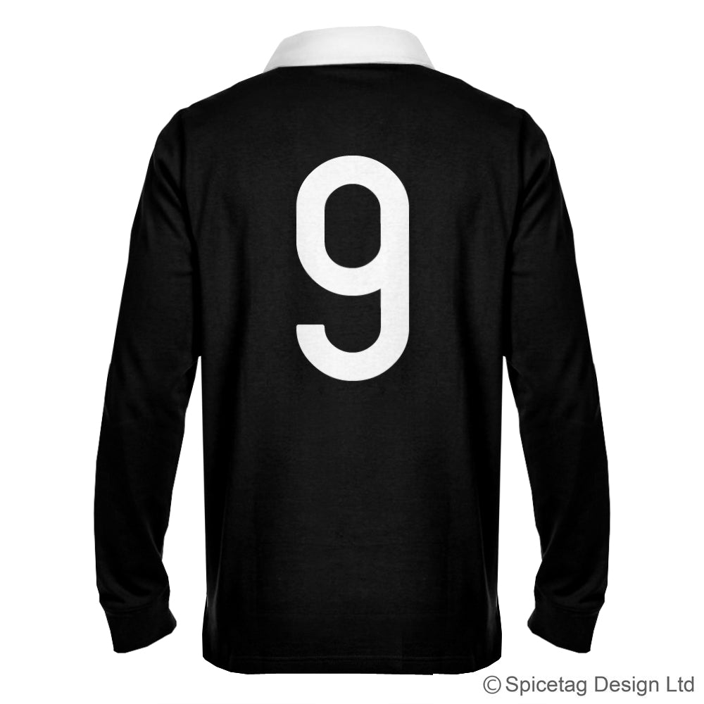 New Zealand Zealander all blacks black kiwi 6 six nations rugby sweater sweatshirt top kit jumper jersey retro 70s 80s badge spicetag