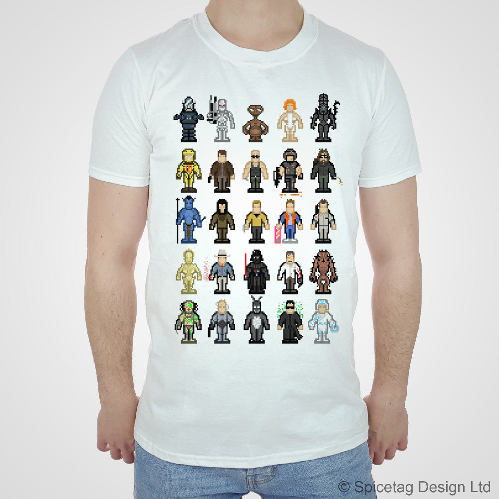 Sci Fi Movie Pixel T-shirt