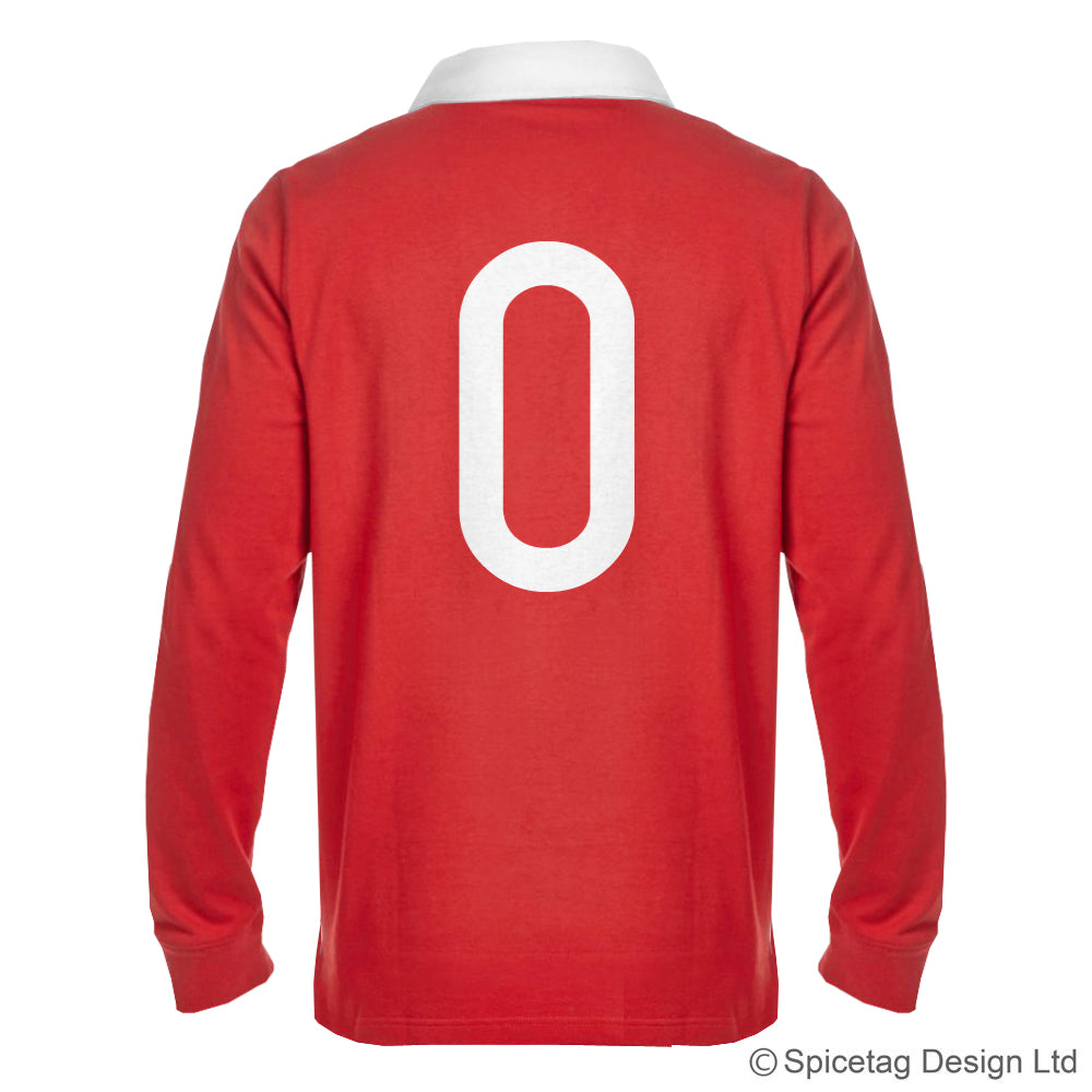 Wales welsh red 6 six nations rugby sweater sweatshirt top kit jumper jersey retro 70s 80s spicetag