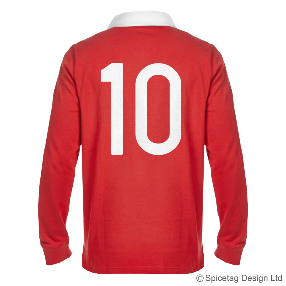 Wales welsh red 6 six nations rugby sweater sweatshirt top kit jumper jersey retro 70s 80s spicetag