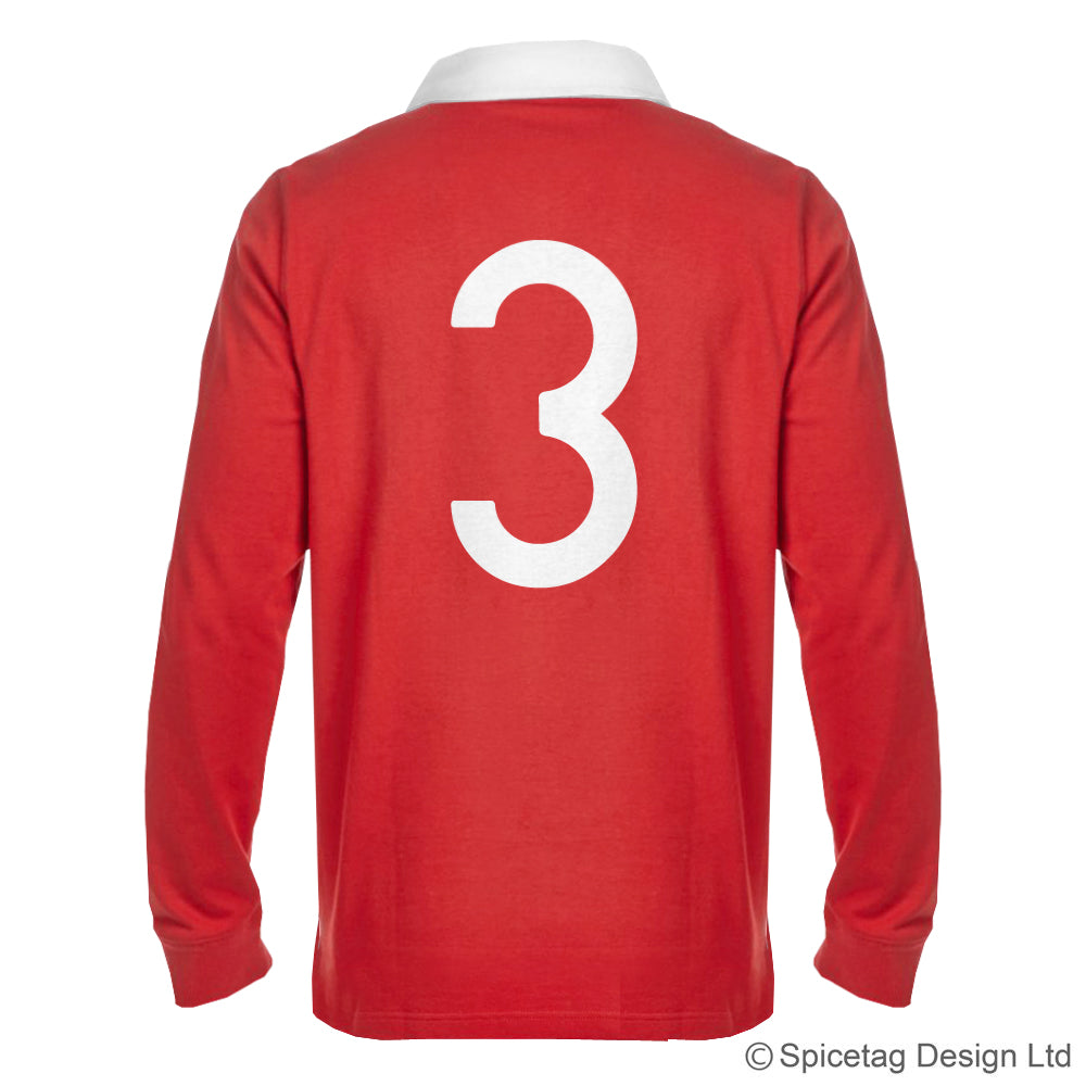 Wales welsh red 6 six nations rugby sweater sweatshirt top kit jumper jersey retro 70s 80s spicetag