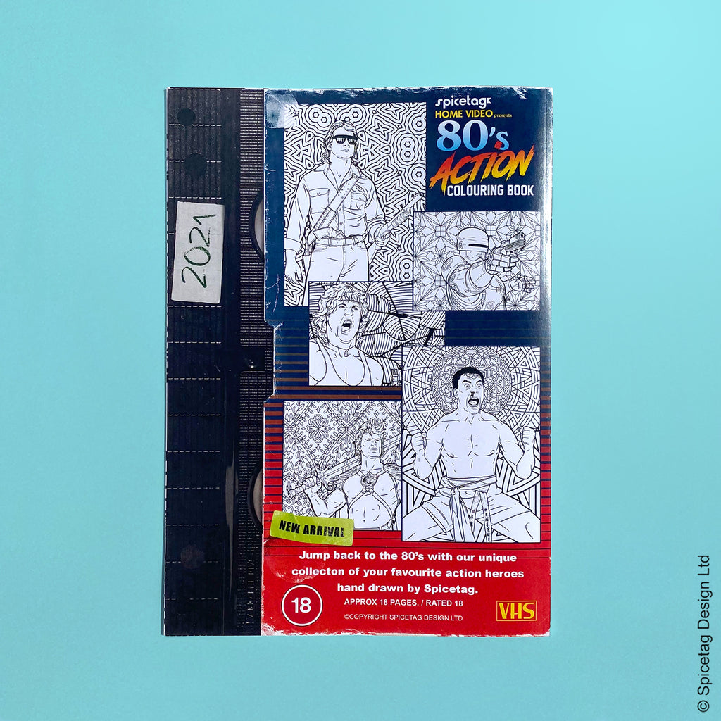 80's Action Movie Colour Book
