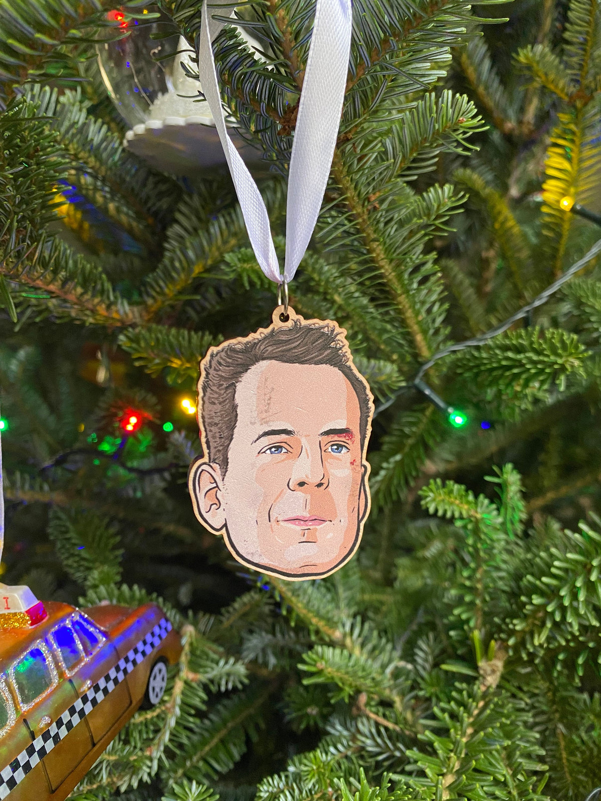 Die Hard Wooden Christmas ornaments
