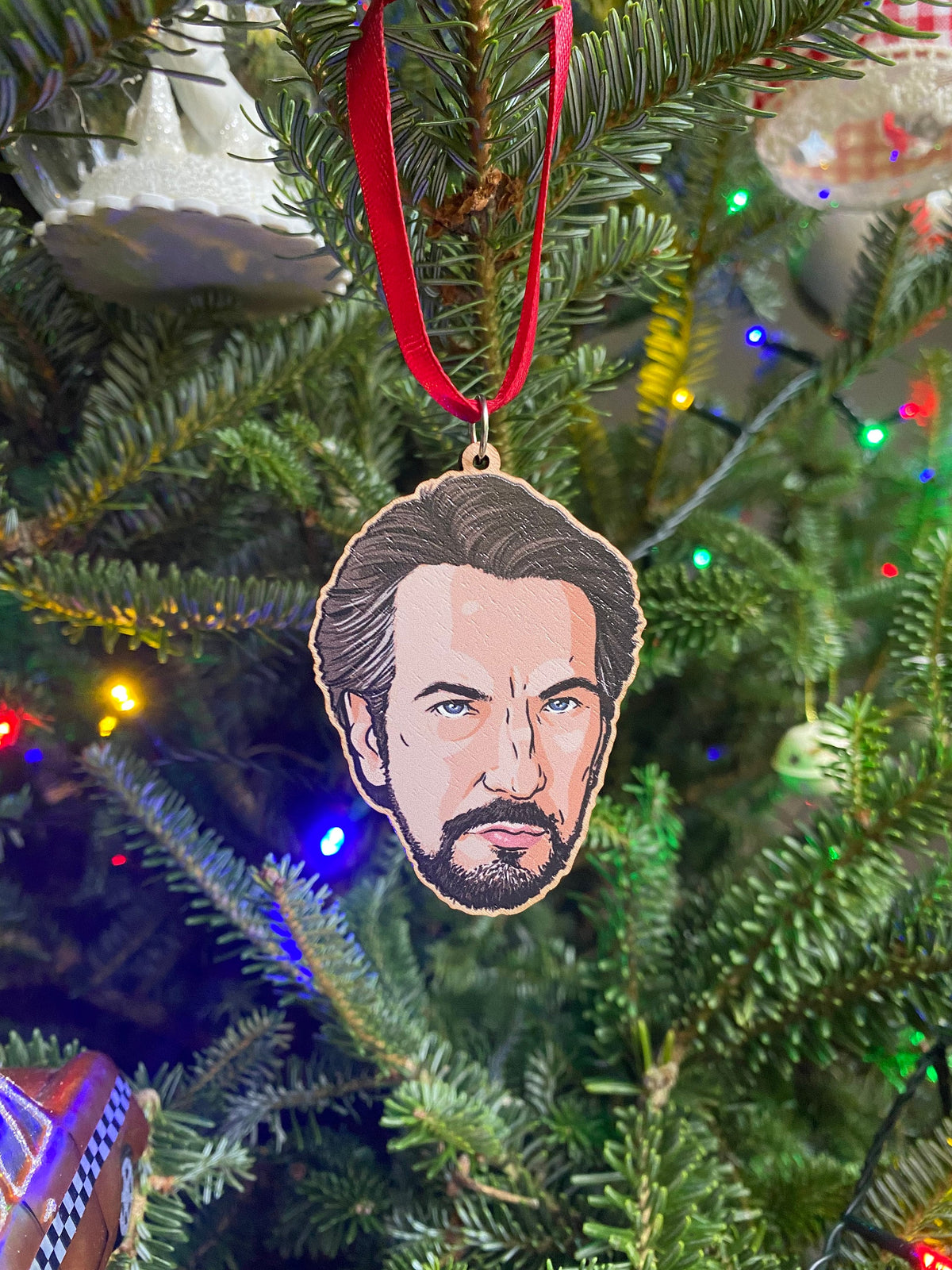 Die Hard Wooden Christmas ornaments
