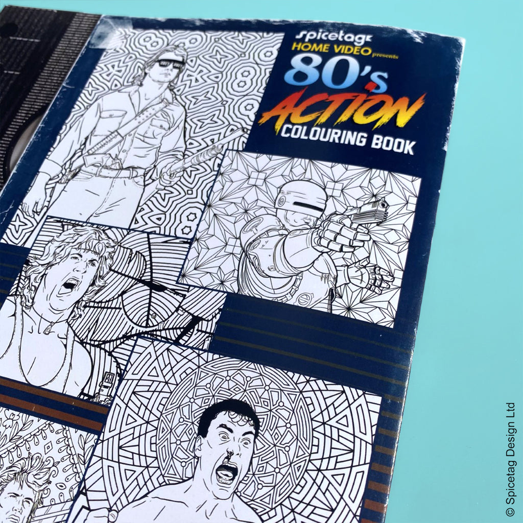 80's Action Movie Colour Book