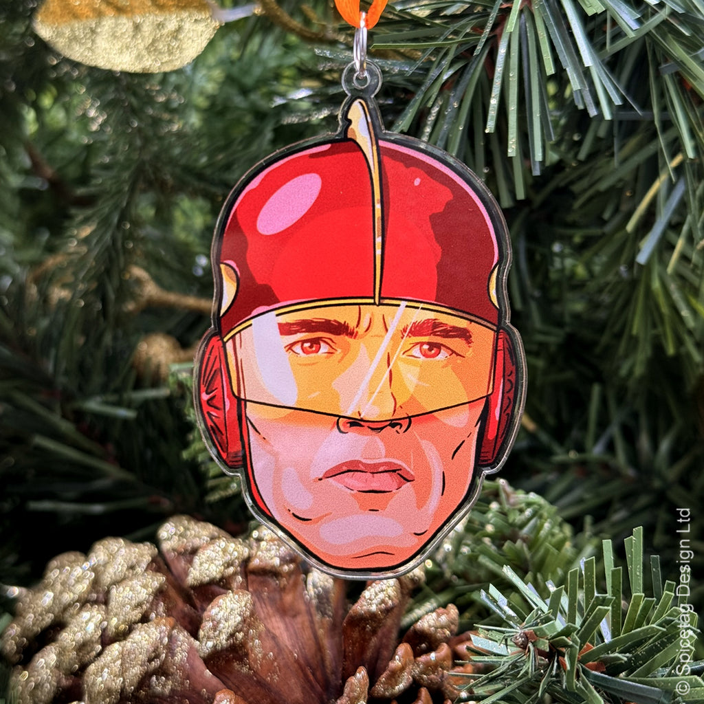 Turbo Man Christmas ornament