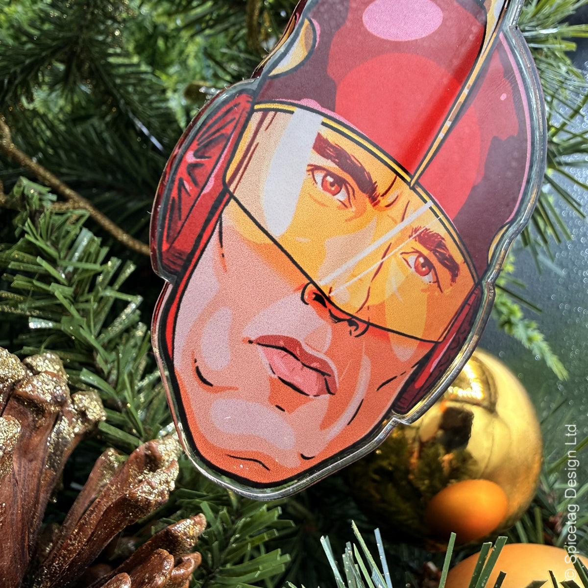 Turbo Man Christmas ornament