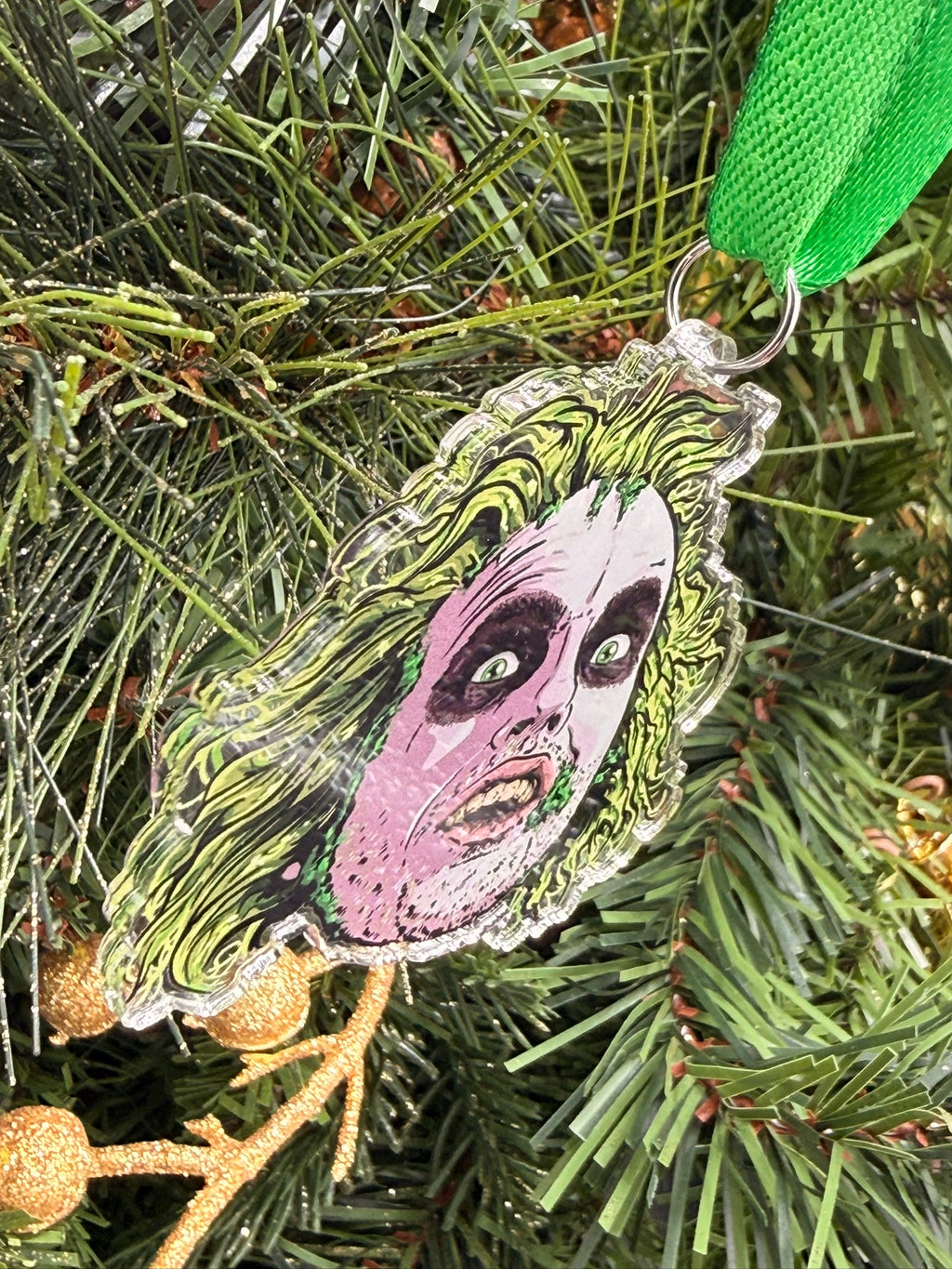 Beetlejuice Christmas ornament