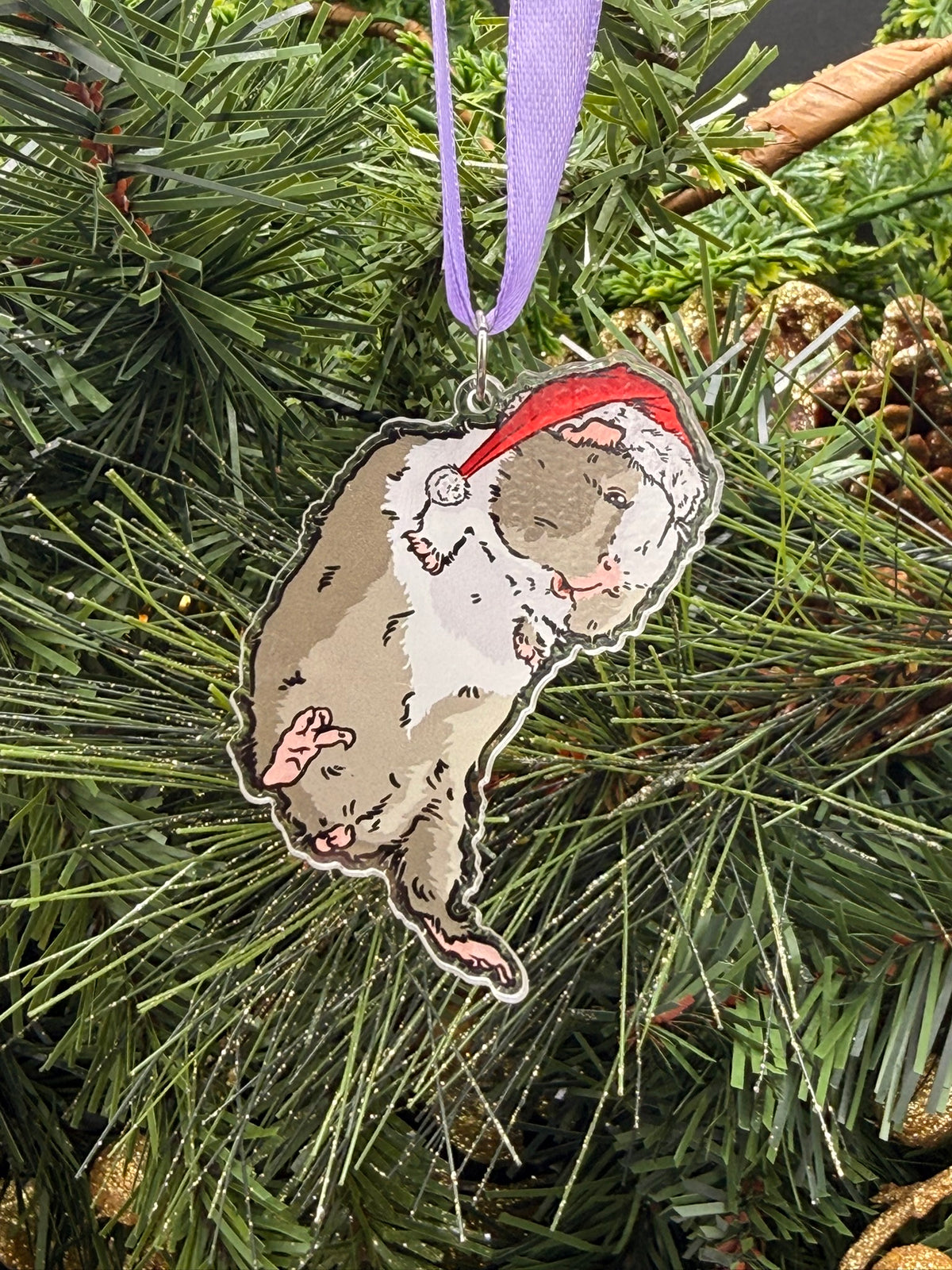 Guinea Pig Christmas ornament