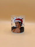 Santa, Uh, Finds A Way Glass