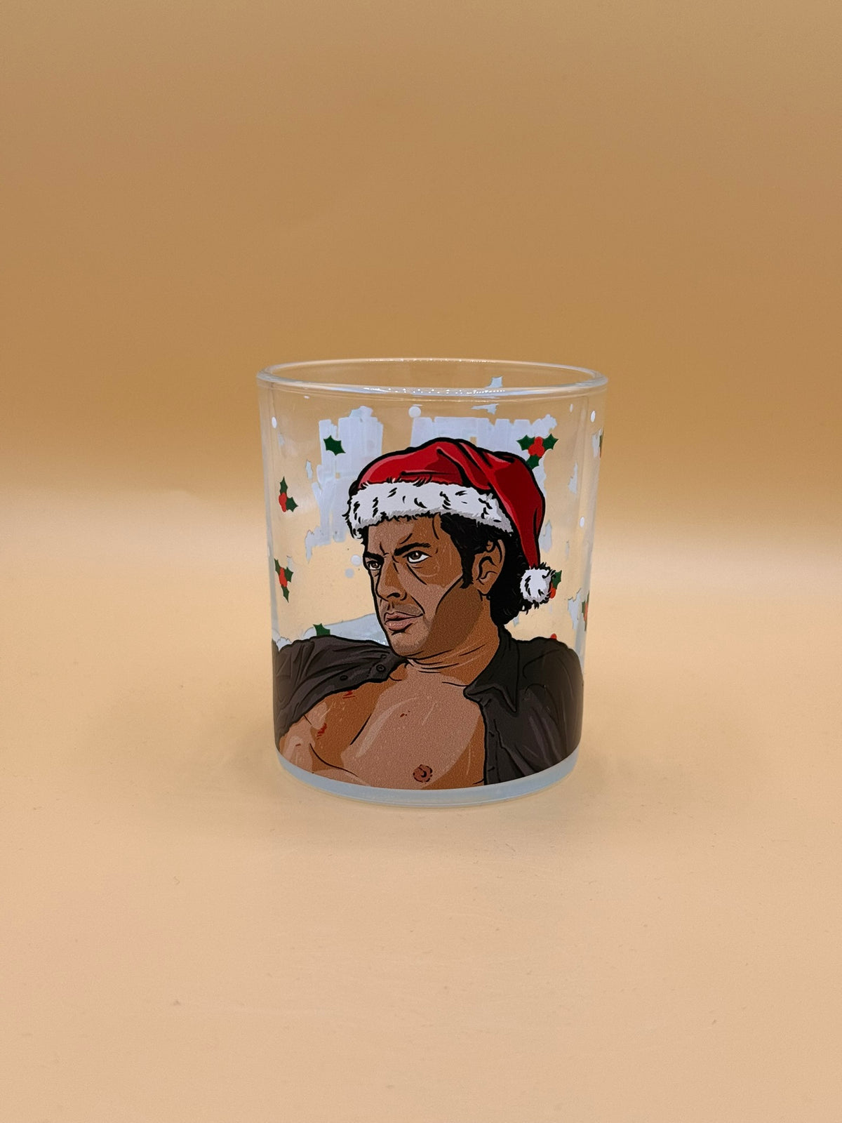 Santa, Uh, Finds A Way Glass