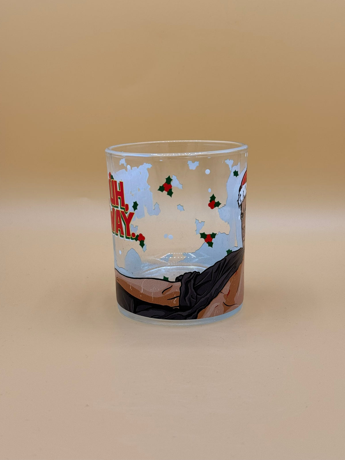 Santa, Uh, Finds A Way Glass