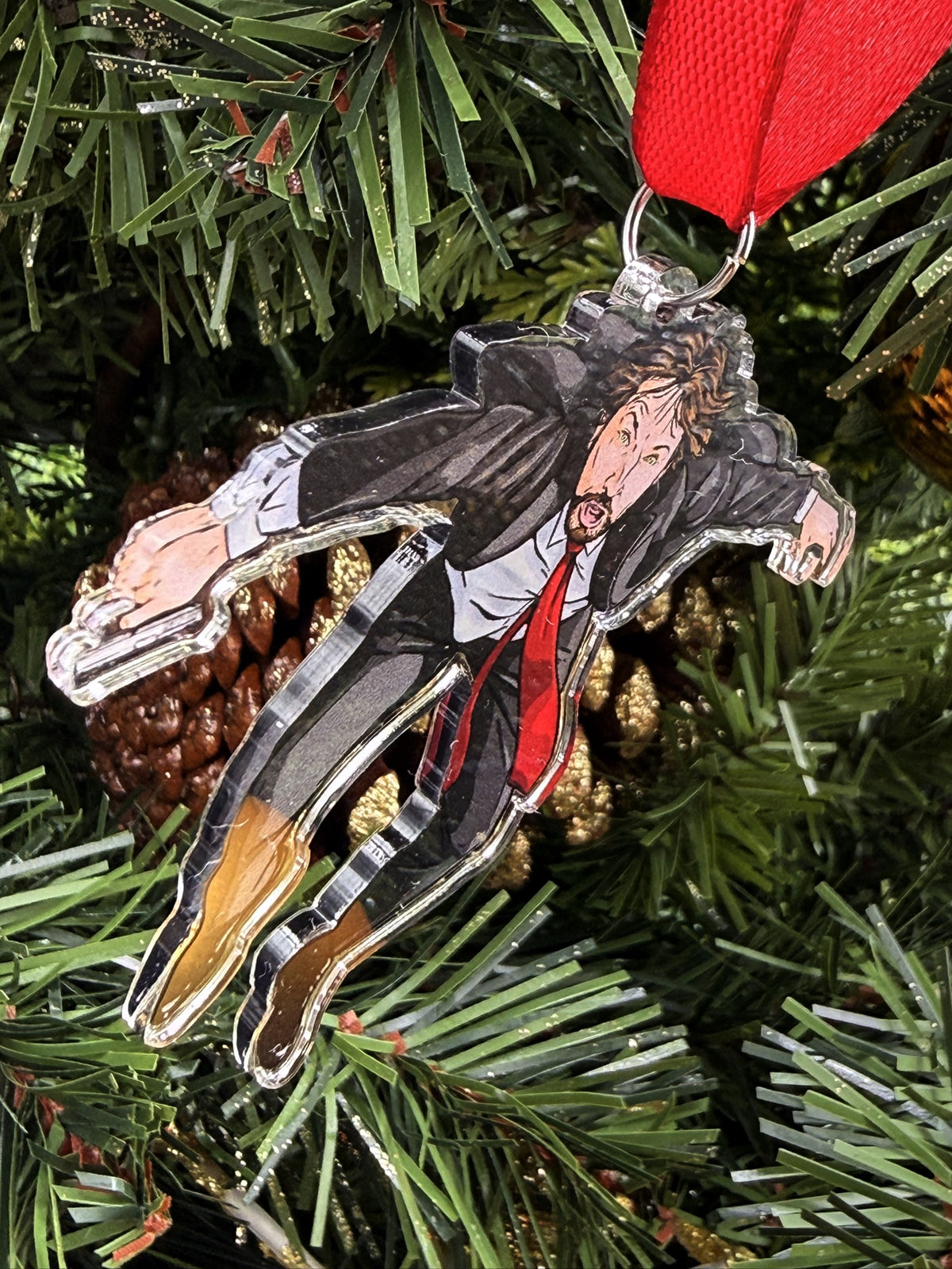 Hans Falling Christmas ornament