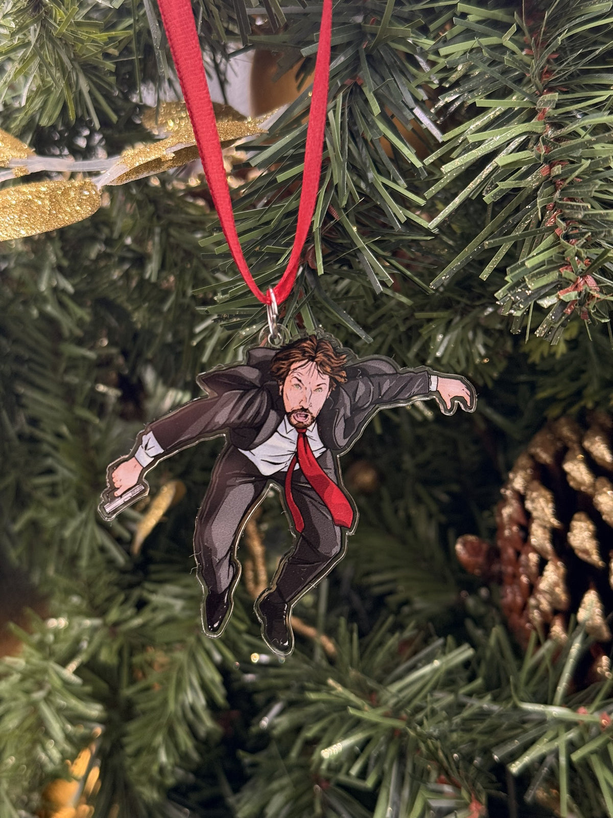 Hans Falling Christmas ornament