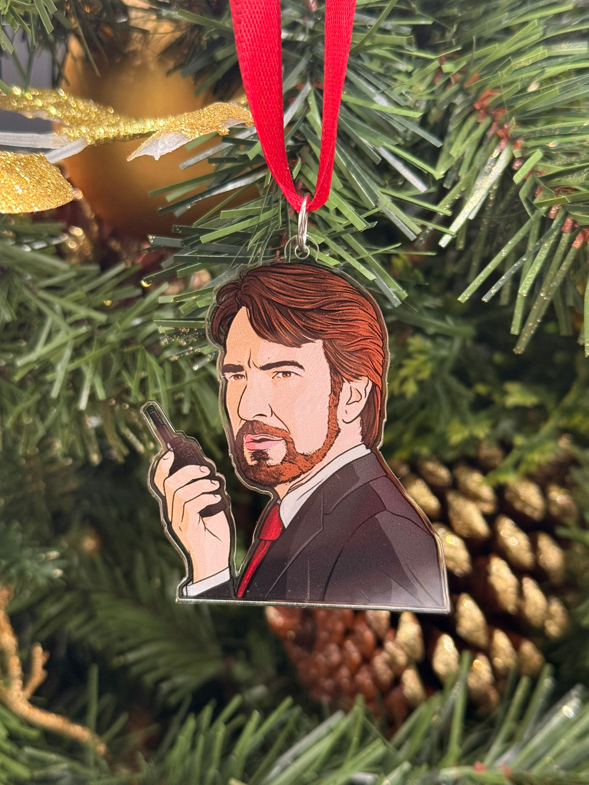 Hans Gruber Christmas ornament