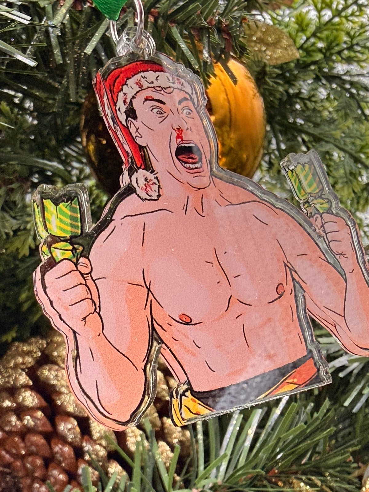 Van Damme Christmas ornament