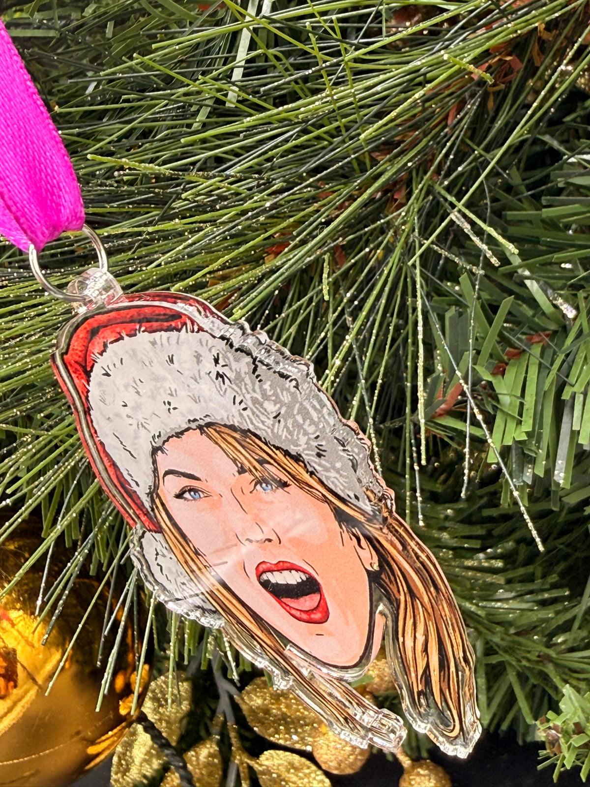 Swiftie Christmas ornament