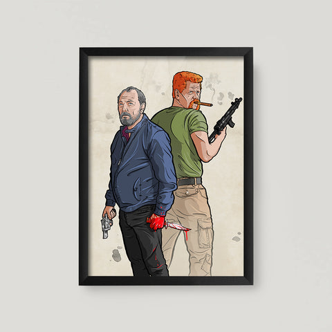 Abe And Daniel A3 Poster Print