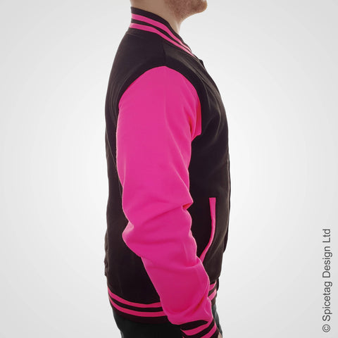 Neon Pink Varsity Jacket