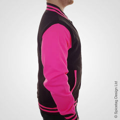 Neon Pink Varsity Jacket