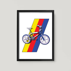 BMX Burner A3 Print