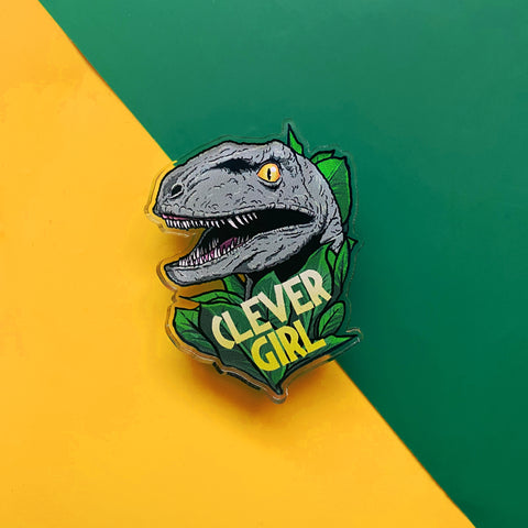 Clever Girl Pin Badge