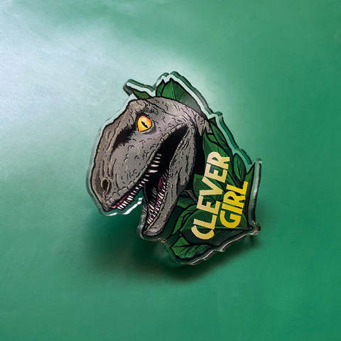 Clever Girl Pin Badge