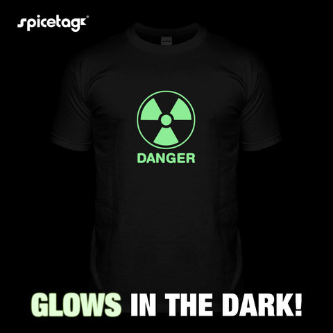 Danger radiation funny comedy drink hangover birthday party black T-shirt Tshirt T shirt Tee clothing clothes fashion style trend 1