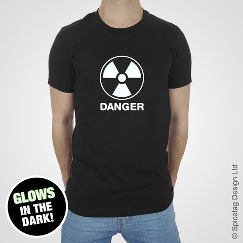 Danger radiation funny comedy drink hangover birthday party black T-shirt Tshirt T shirt Tee clothing clothes fashion style trend 1