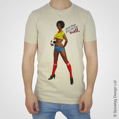 Ecuador ecuadorian pin up girl woman vintage football team soccer game T-shirt T shirt Tshirt Tee world cup retro stick man 70s 80s sport fashion style trend spicetag 1