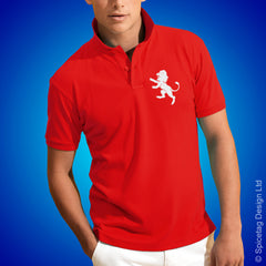 England Lion Polo Shirt White Football Tshirt Soccer Rugby Top English
