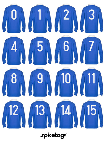 France French Royal Blue 6 six nations rugby sweater sweatshirt top kit jumper jersey retro 70s 80s spicetag