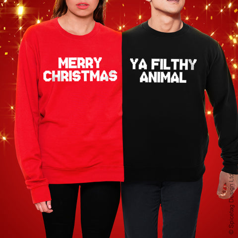 Merry Christmas Ya Filthy Animal Christmas Jumper