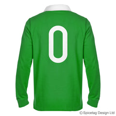 Ireland Irish Green 6 six nations rugby sweater sweatshirt top kit jumper jersey retro 70s 80s spicetag
