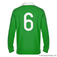 Ireland Irish Green 6 six nations rugby sweater sweatshirt top kit jumper jersey retro 70s 80s spicetag