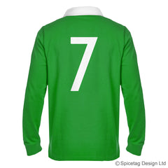 Ireland Irish Green 6 six nations rugby sweater sweatshirt top kit jumper jersey retro 70s 80s spicetag