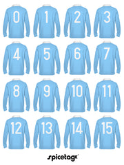 Retro Italy Wolf Rugby Number Jersey