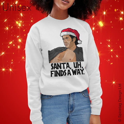 Santa, Uh, Finds A Way Sweater