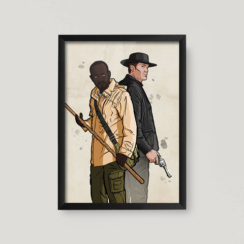 Morgan And John A3 Poster Print