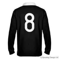 New Zealand Zealander all blacks black kiwi 6 six nations rugby sweater sweatshirt top kit jumper jersey retro 70s 80s badge spicetag