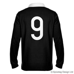 New Zealand Zealander all blacks black kiwi 6 six nations rugby sweater sweatshirt top kit jumper jersey retro 70s 80s badge spicetag