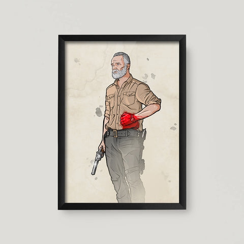 Rick A3 Poster Print